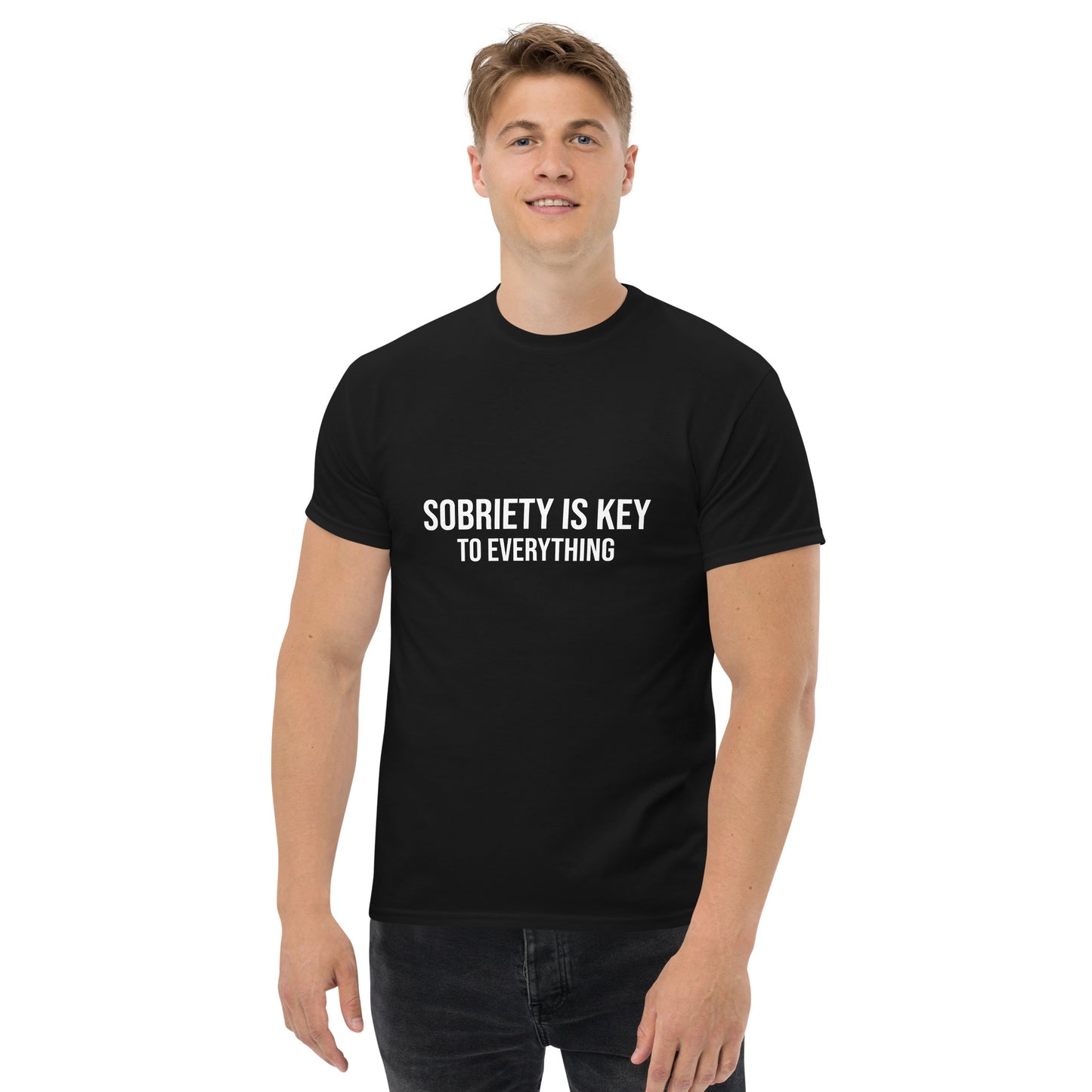 SOBRIETY IS KEY! Men's classic tee